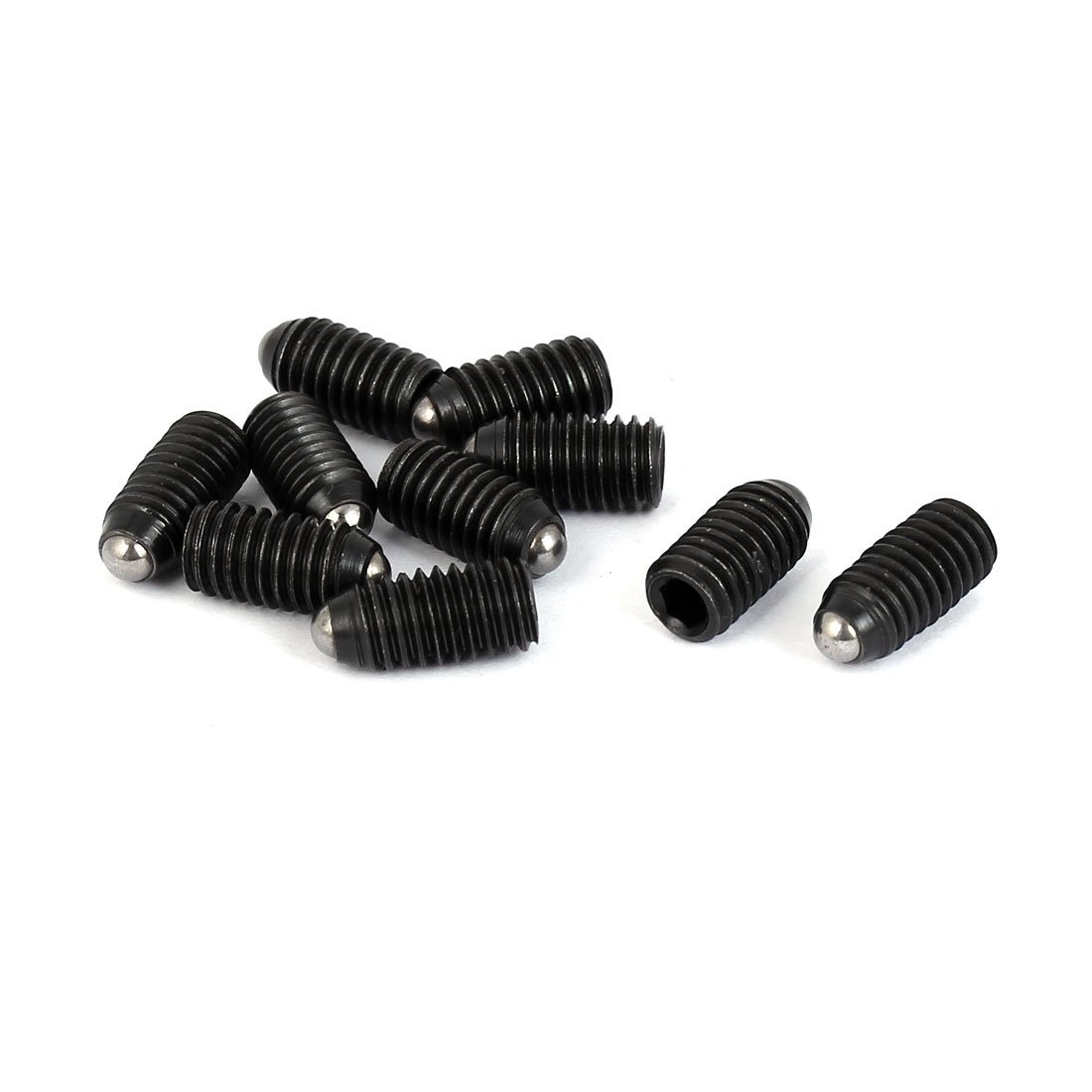 Buy Generic M6 x 10mm Hex Socket Drive Spring Ball Plunger Screw Black 10pcs Online at Low