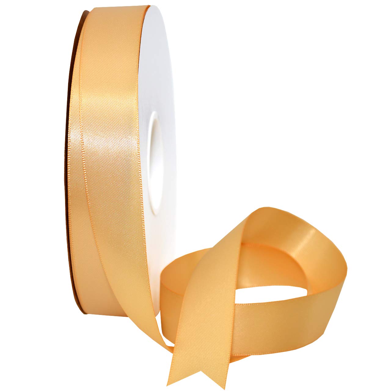 Morex Ribbon 08822/50-826 Double Face Satin Ribbon 7/8" X 50 YD Raw Silk Ribbon for Gift Wrapping, Birthday Gift Cards, Satin Dress for Women, Silk Ribbons for Crafts, Wedding Gifts for Couple