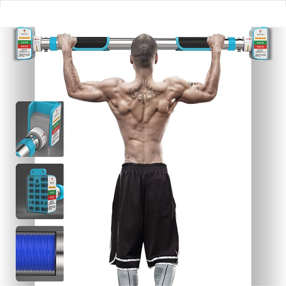 KAILUN Chin Up Bar Pull-Up Device Including Dip Bar & Power Ropes, Folding Door Bar, Secure Door Frame Assembly at Home without Screws, Three Sizes