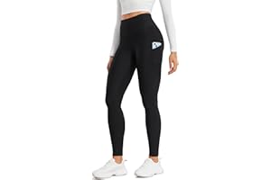 CRZ YOGA Fleece Lined Leggings Pockets 28'' - Thermal Casual Lounge Workout Womens Yoga Full Length Pants Winter Warm