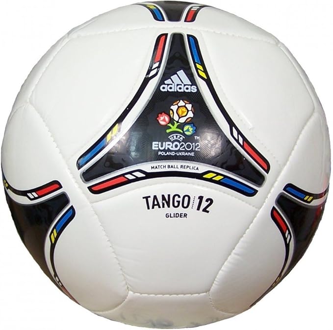 Adidas Euro 2012 Tango Glider - Balón de fútbol blanco, negro ...