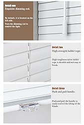 Custom Venetian Blinds for Windows Cordless 1 Inch