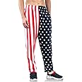 bopika Men's American Flag Pants Men's Sport Sweatpants Baggy Pant Joggers Long Pants with Pockets
