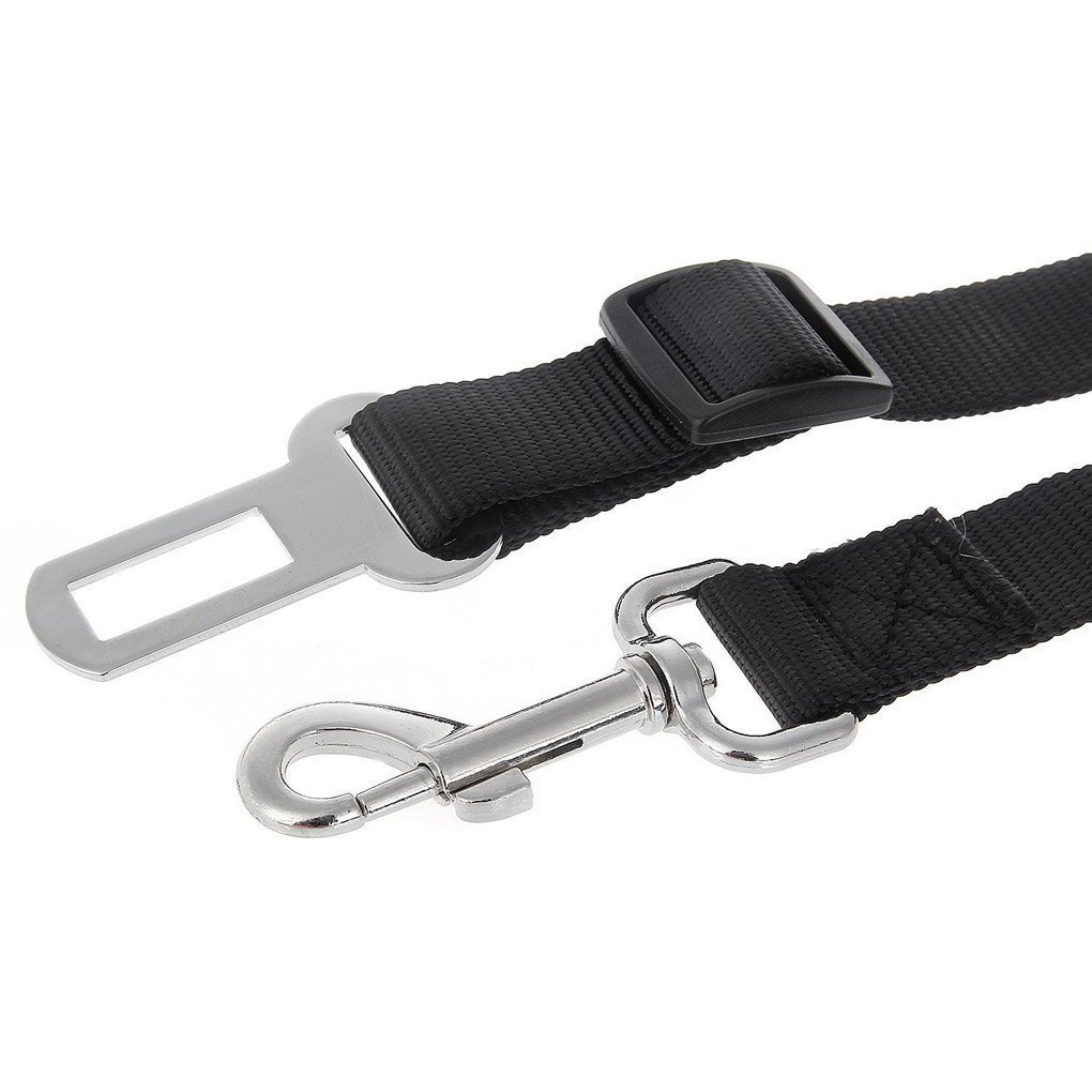 Roadwi No Pull Padded Dog Harness, Adjustable Mesh Pet Vest Harness with Vehicle Car Seat Belt Leash Set for Dogs & Cats (Large, Neck: 34-47cm Chest: 46-65cm)