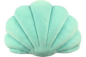 Yi-gog Sea Princess Seashell Decorative Pillow,1 Velvet Throw Pillowcases Sea Ocean Theme Seashell Conch Decorative Pillowslip Home Office Decor Seash