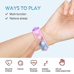30 PCS Pop Bracelet it Fidget Toys Pack, Fidget
