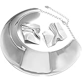 Punk Chunky African Choker Collar Necklace Drop Dangle Earrings Set 14K Gold Silver Plated Exaggerated Gothic Thick Statement Necklace for Women Hip Hop Jewelry Gift