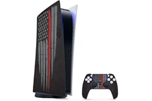 MIGHTY SKINS MightySkins Gaming Skin for PS5 / PlayStation 5 Digital Edition Bundle - Thin Red Line | Protective Viny wrap | Easy to Apply and Change Styles | Made in The USA