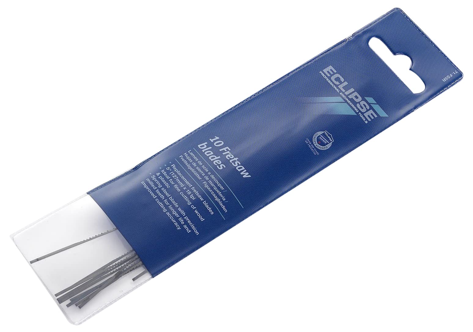 Eclipse Professional Tools 71-FS5R Fret Saw Blades 18 TPI (Pack of 10), Black