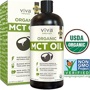 Top-Grade USDA Organic MCT Oil (32 fl oz) - Keto Friendly, Paleo Diet Certified, and Non-GMO Project Verified | Perfect in Coffee, Smoothies and Salads