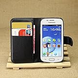 Samsung Galaxy Star Plus Duos(S7262) Case,CAPY Samsung Galaxy Star Plus Duos(S7262) Wallet PU Leather Case Flip Cover Case Built-in Card Slots & Stand & Stylus Pen (Black)