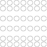 Jepeux 400Pcs 7mm Silver Open Jump Ring, Used for Key Chain, Jewelry Making, Necklace Maintenance and Earring Decoration DIY Process Open Jump Ring (400Pcs)