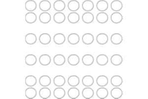 Jepeux 400Pcs 7mm Silver Open Jump Ring, Used for Key Chain, Jewelry Making, Necklace Maintenance and Earring Decoration DIY Process Open Jump Ring (400Pcs)