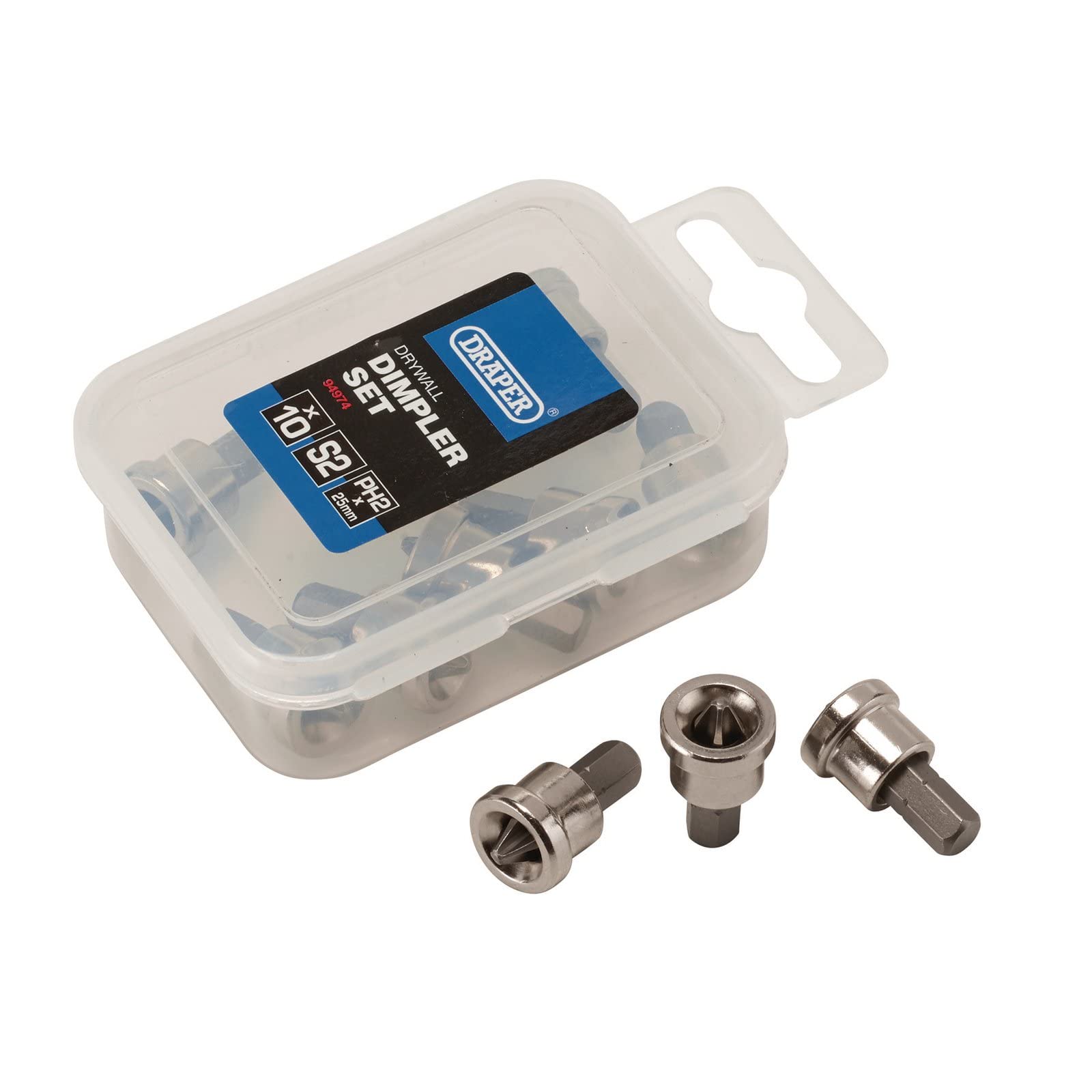 Draper 94974 Drywall Dimpler Set, PH2x25mm (10 Piece)