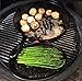 Aura outdoor products Stainless Half Moon Grill Grate for Large Big Green Egg, Kamado Joe, Vision Grill and More!