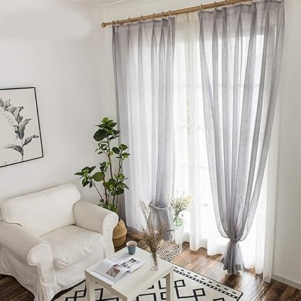 Amazon ガーゼカーテン窓リビングルームバルコニーベッドルームカーテン仕上げウィンドウスクリーン1パック 色 A サイズ さいず W3 5 H2 7m Gspsl カーテン ブラインド 通販