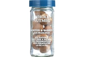 Morton & Bassett Whole Nutmeg, 2.2-Ounce Jars (Pack of 3)