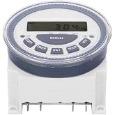 DC 12V Digital Timer Switch, TM619H‑2 24‑hour/12‑Hour System Electronic Timer Controller with User Manual