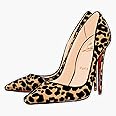 Red Soles High Heels Vinyl Waterproof Sticker Decal Car Laptop Wall Window Bumper Sticker 5"