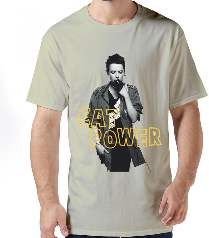 Soulya Men's Cat Power T-Shirt Size US White