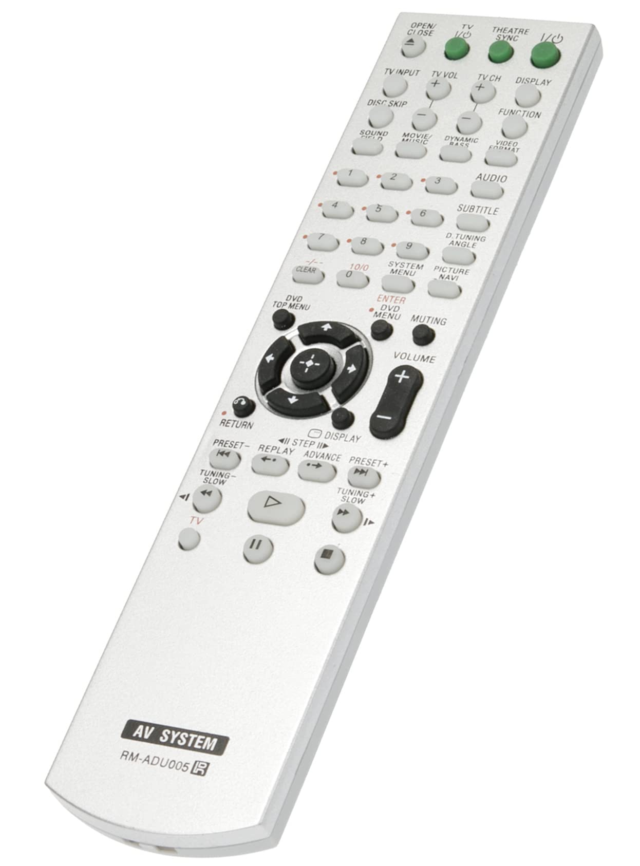 VINABTY Replacement Remote Control Fit for Sony DVD Home Theatre System DAV-DZ530 DAV-DZ630 DAV-DZ20 HCD-DZ630 HCD-DZ20 SS-WS75 SS-CT54 SS-TS60 HCD-DZ231 RM-ADU005