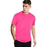 Zengjo Athletic Shirts for Men Short Sleeve Quick Dry Workout Running Gym Sport Exercise Tee Moisture Wicking