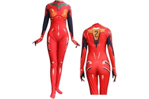 TWBOST Anime Cosplay Asuka Langley Soryu Women's Bodysuit Halloween Costume