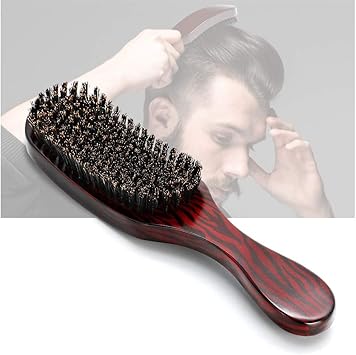 brosse en bois cheveux bouclés