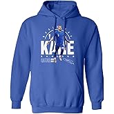 World Soccer 2022 Kane 9 England Football Fans Unisex Hooded Sweatshirt (Royal, Large)