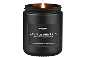 AUELIFE Fall Candle | Vanilla Pumpkin Candle - Scented Candles for Autumn, Fall Aromatherapy Gifts - 7 OZ