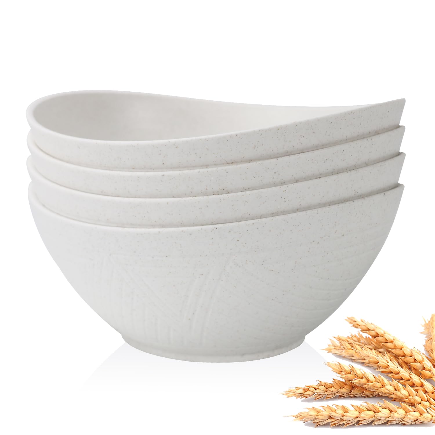 Photo 1 of Homienly 9.6 inch Serving Bowls, Large Serving Dishes for Wedding Parties, 60 Oz for Salad, Side Dishes, Pasta, Oval Shape, Microwave & Dishwasher Safe, Set of 4, White