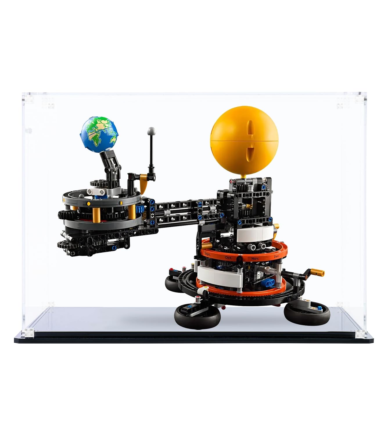 icuanuty Acrylic Display Case for Lego Technic Planet Earth and Moon in Orbit 42179/10317, Dust Protected Storage and Organize Display Box for Lego model, Size: 40x20x30 cm(Only Display Box)