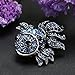Diamondo Crystal Fish Brooches Pin Women Alloy Rhinestone Collar Corsage Jewelry