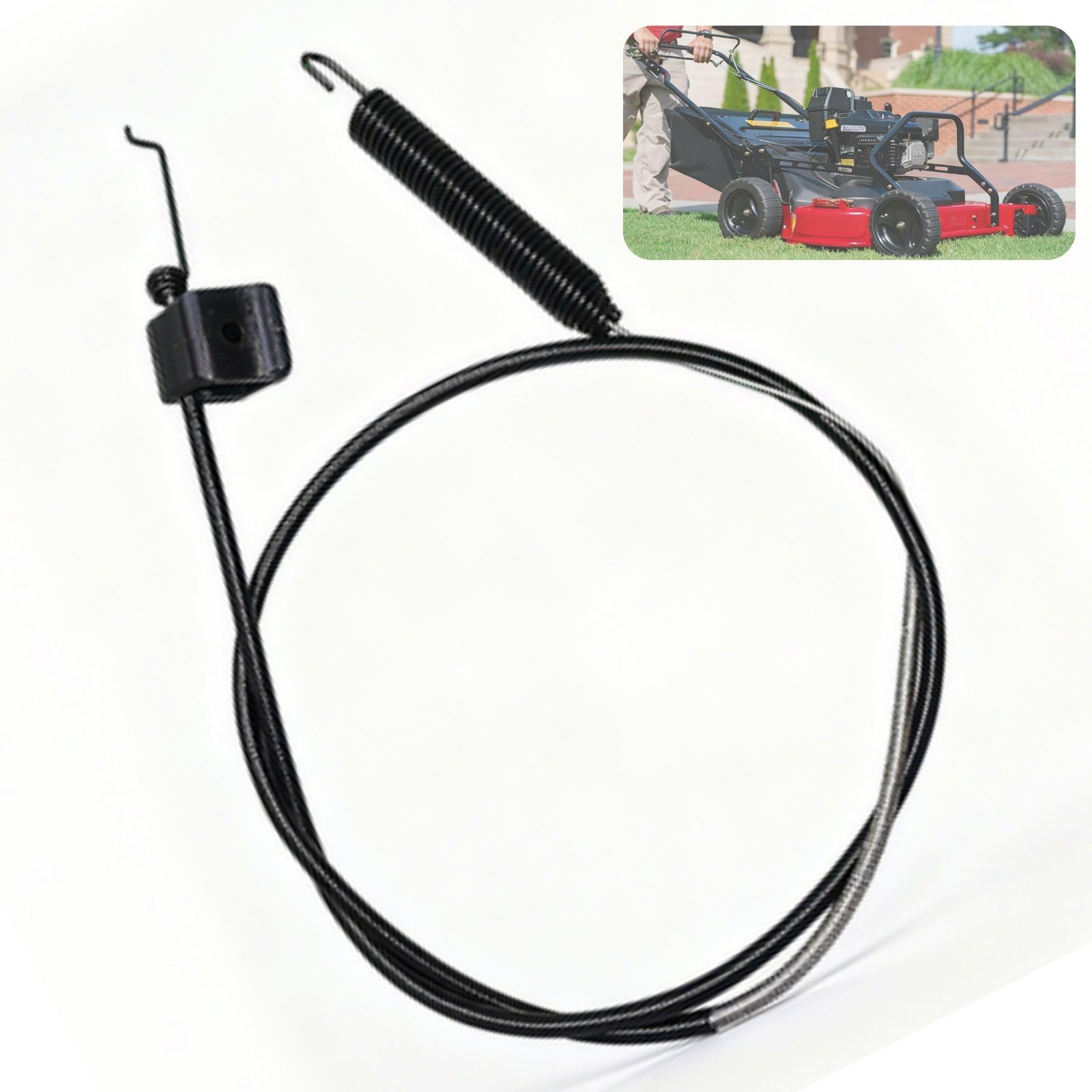 Photo 1 of 133-2622 Brake Cable Push Mower Fit for Toro Timemaster Turfmaster Exmark 30-inch Mowers, Fit for 22210 Commercial ECS180CKA30000 Lawn Mower, Replace 121-2310 1332622