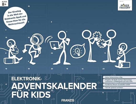 MAKERFACTORY Adventskalender Elektronik-Adventskalender für Kids