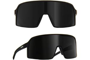 MAXJULI Polarized Sports Sunglasses for Men Women–UV400 Windproof Cycling&Running Glasses for Outdoor Activities 8121