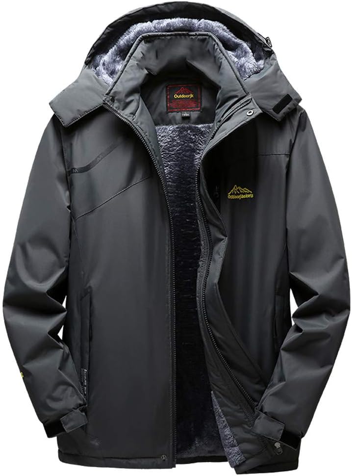 Men's Coat, FORUU Winter Outdoor Cashmere Thickening Hoodie Zipper Sport Outdoor Assault