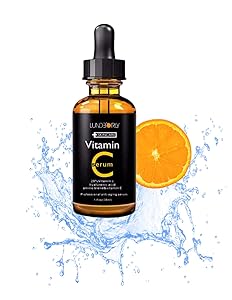 ORGANIC Vitamin C Serum 20% with Hyaluronic Acid & Vitamin E. Anti Aging & Anti Wrinkling Face Serum - 1 fl. oz.