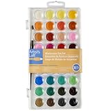 Artists Loft Fundamentals Watercolor Pan Set, 36 Colors