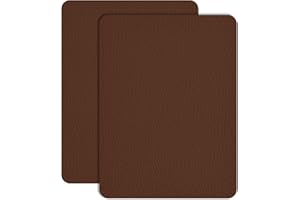 HUIMEILE Leather Repair Patch Tape 8×12 inch 2 pcs Furniture Leather Strong Self Adhesive Tape for Sofas Couch Car Seats Cabinets Bags Anti Scratch Patches First Aid Patch Fixing Leather Brown