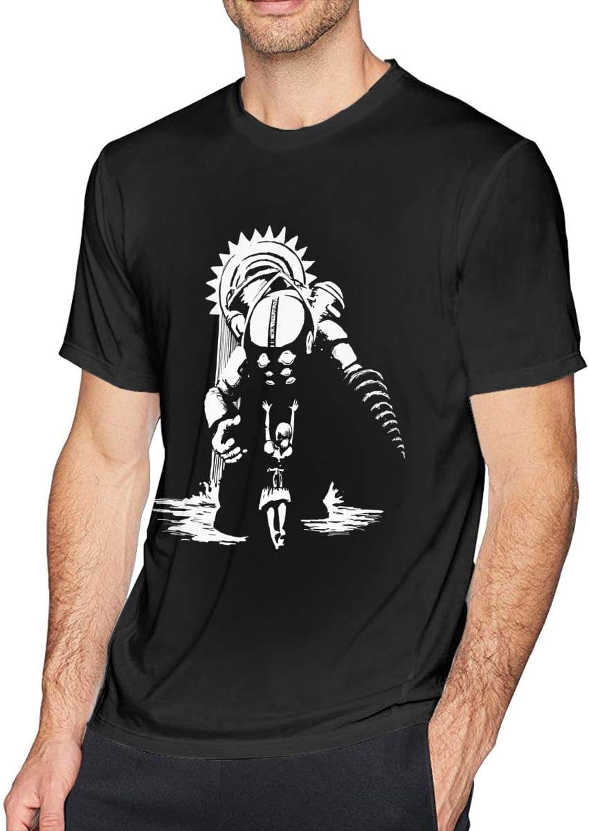 GekhHaon Bioshock Men'sShort Sleeve T-Shirt Athletic Cool Running Top T-ShirtBlack