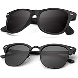 Polarized Sunglasses for Men and Women Semi-Rimless Frame Driving Sun glasses 100% UV Blocking