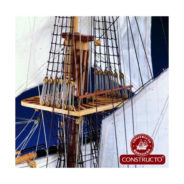 Jumbo Spiele D80833 Constructo H.M.S. Victory England XVIII Holzbausatz – Bild 5