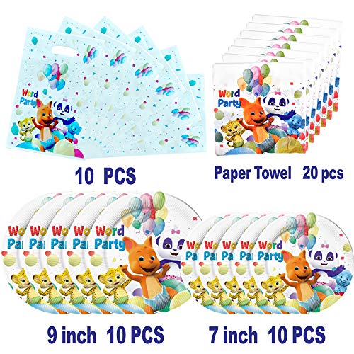 Word Party Party Supplies, Word Party Birthday Decoration,set of 163 pcs Word Party Decorations