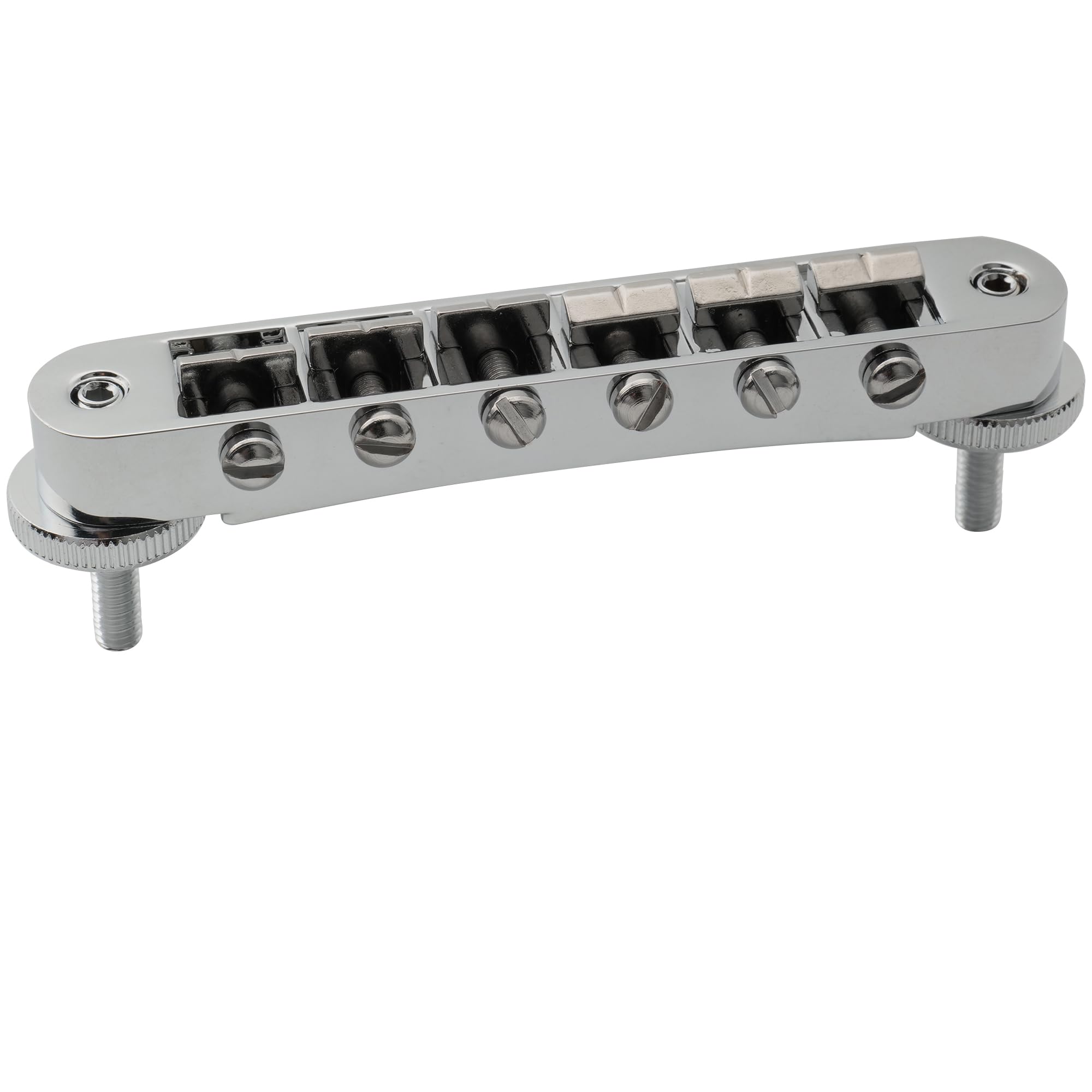 Musiclily Pro 52mm String Spacing ABR-1 Tune-o-matic Bridge Wide Body LP Bridge for Epiphone Les Paul SG Style Electric Guitar, Chrome