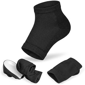 Height Increase Insoles 1.4 Inch Invisible Heightening Socks, Breathable Hollow SEBS Gel Heel Cups, Soft Shock Absorbing Heel