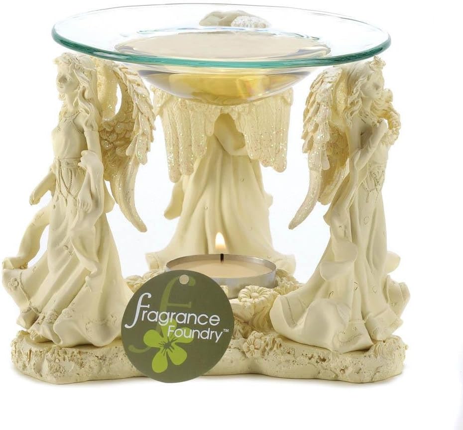 GHP Pack of 5 Angelic Trio Figurine Oil Warmer/Burner/Diffuser Fragrance