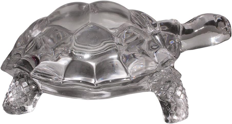 ART N HUB Crystal Finish Wealth Sign Tortoise Statue Showpiece Vastu Decorative Turtle Figurine Home Interior Decor Item Feng Shui Table Decoration Idol - Handicraft Animal Figure Antique Gift Items