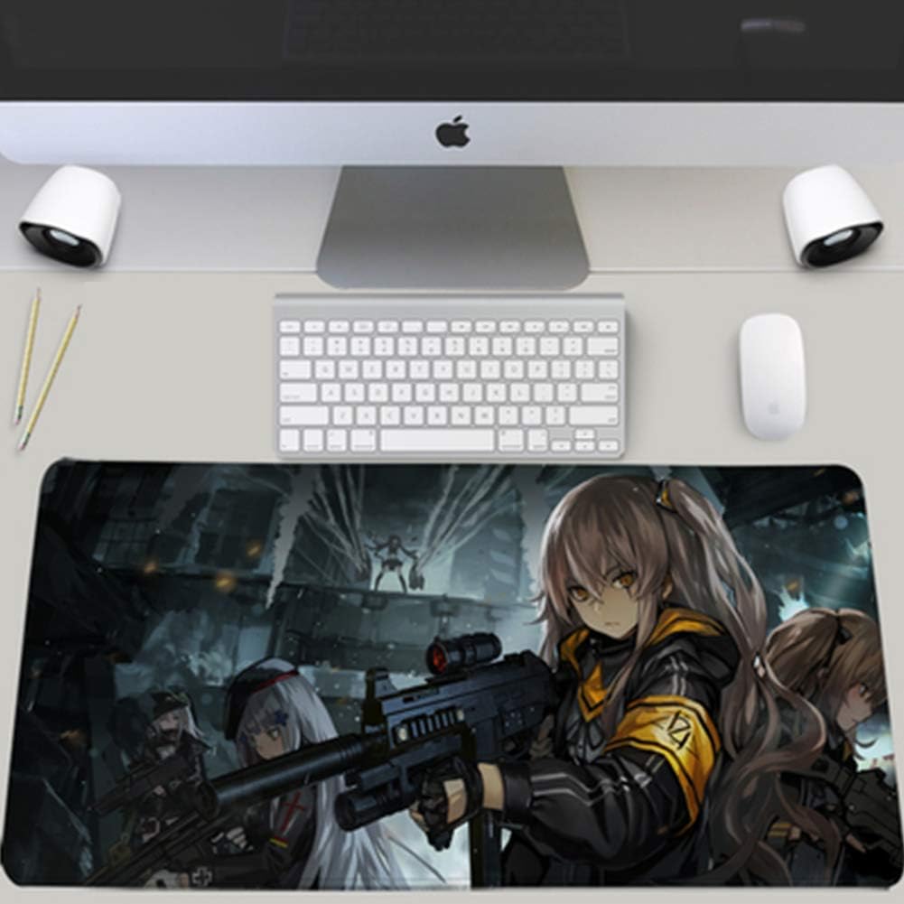 JINYIJUN Gaming Mouse Pad, Girls Frontline Girl Anime Mouse Pad, HK UMP45 Table Mat Computer Keyboard Pad 800 * 300 * 3mm