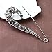YYBONNIE Crystal Pearl Safety Pin Brooch Cardigan Hat Scarf Vintage Pin Jewelry with Gift Box